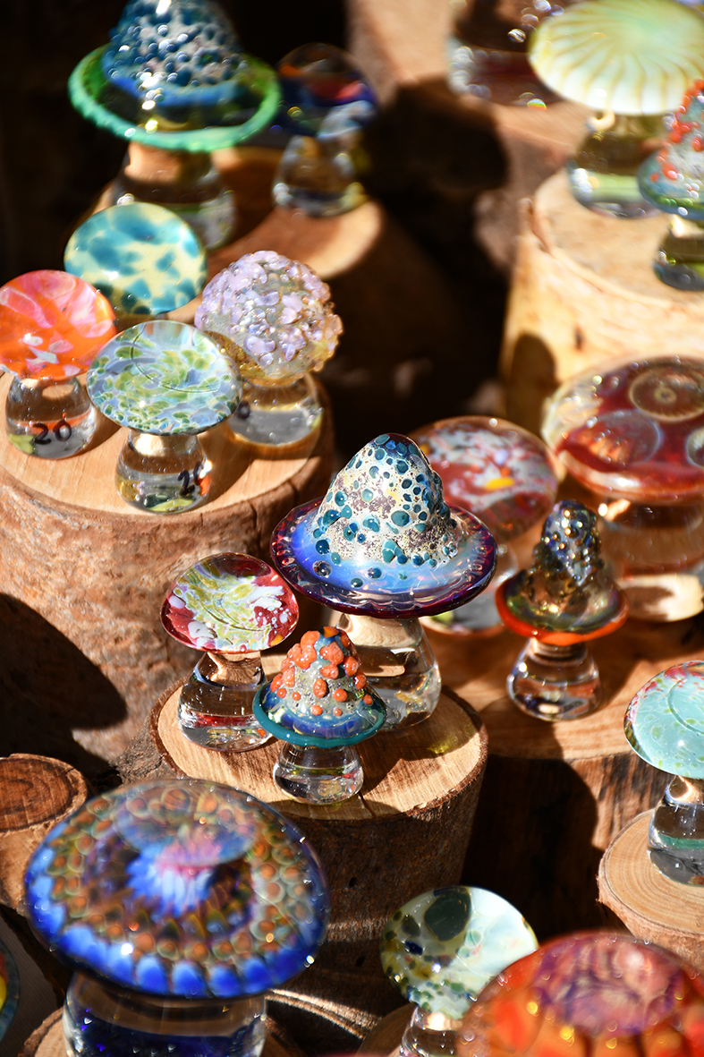 Jemma Clements Handmade Glass | Site 301 | Glass mushrooms