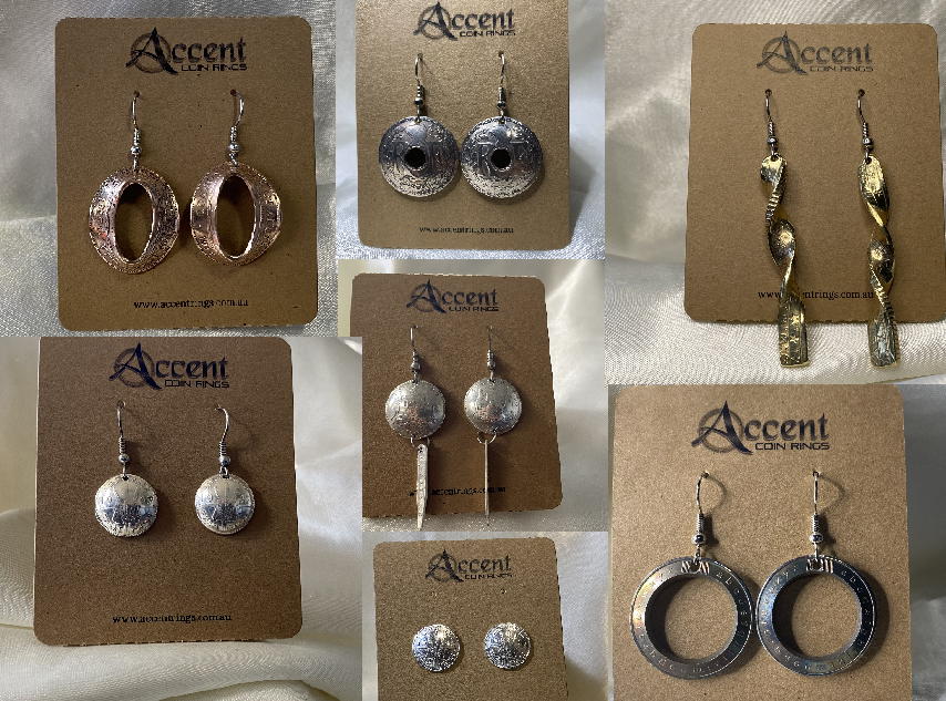 coin earrings